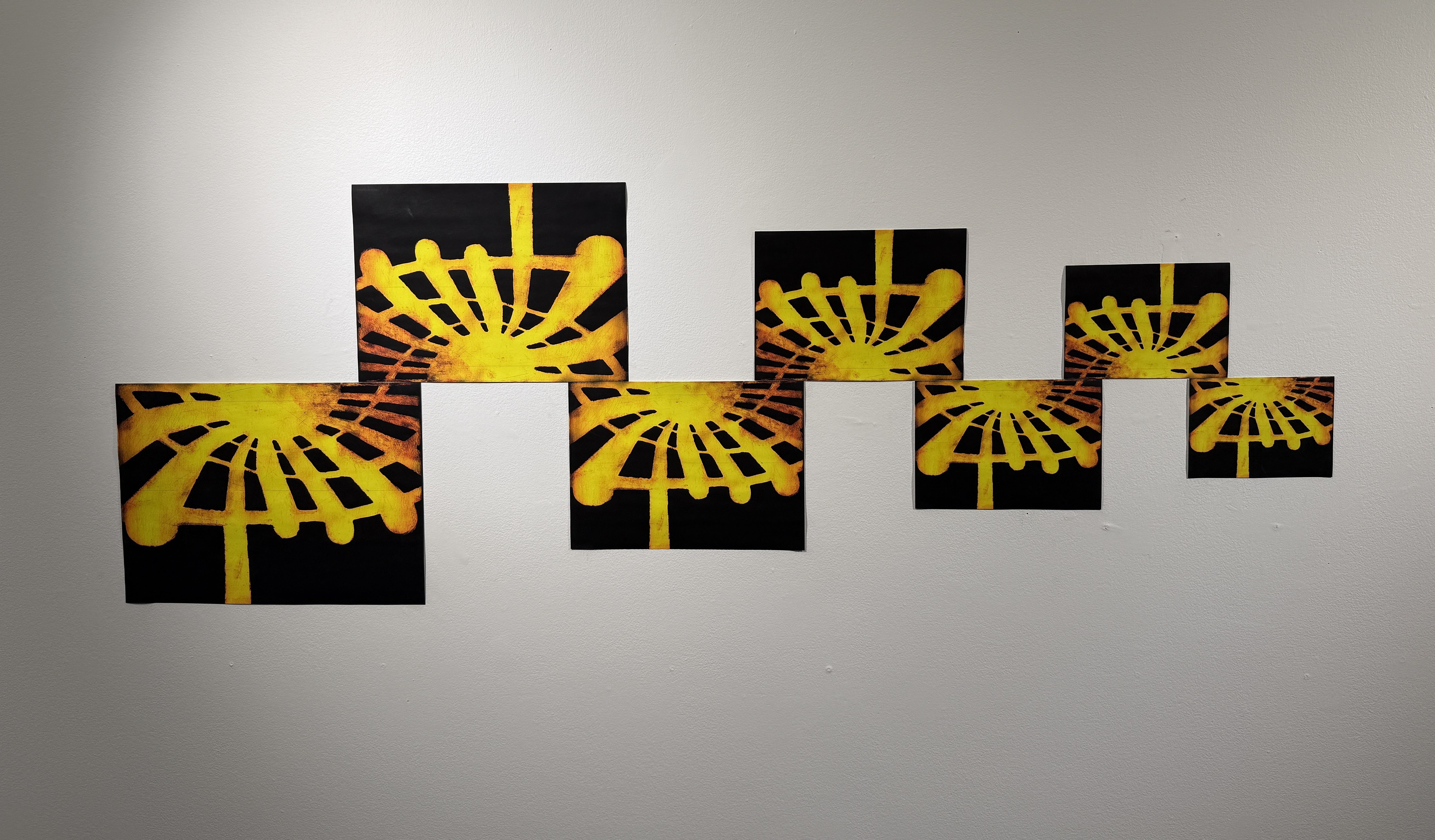 Print on paper (installation), 62 x 21.5 in