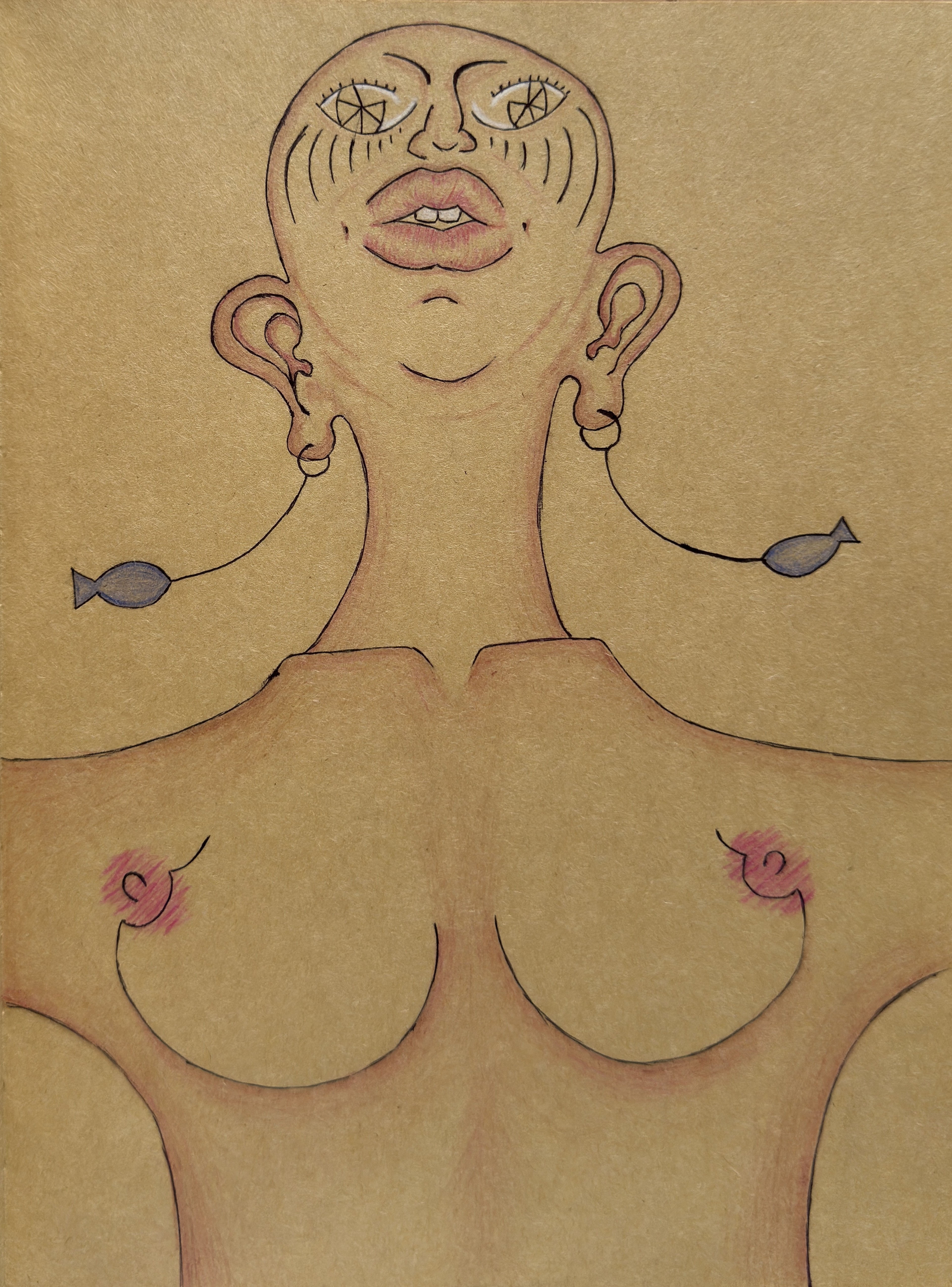 Colored pencil on paper, 7.5 x 10 in