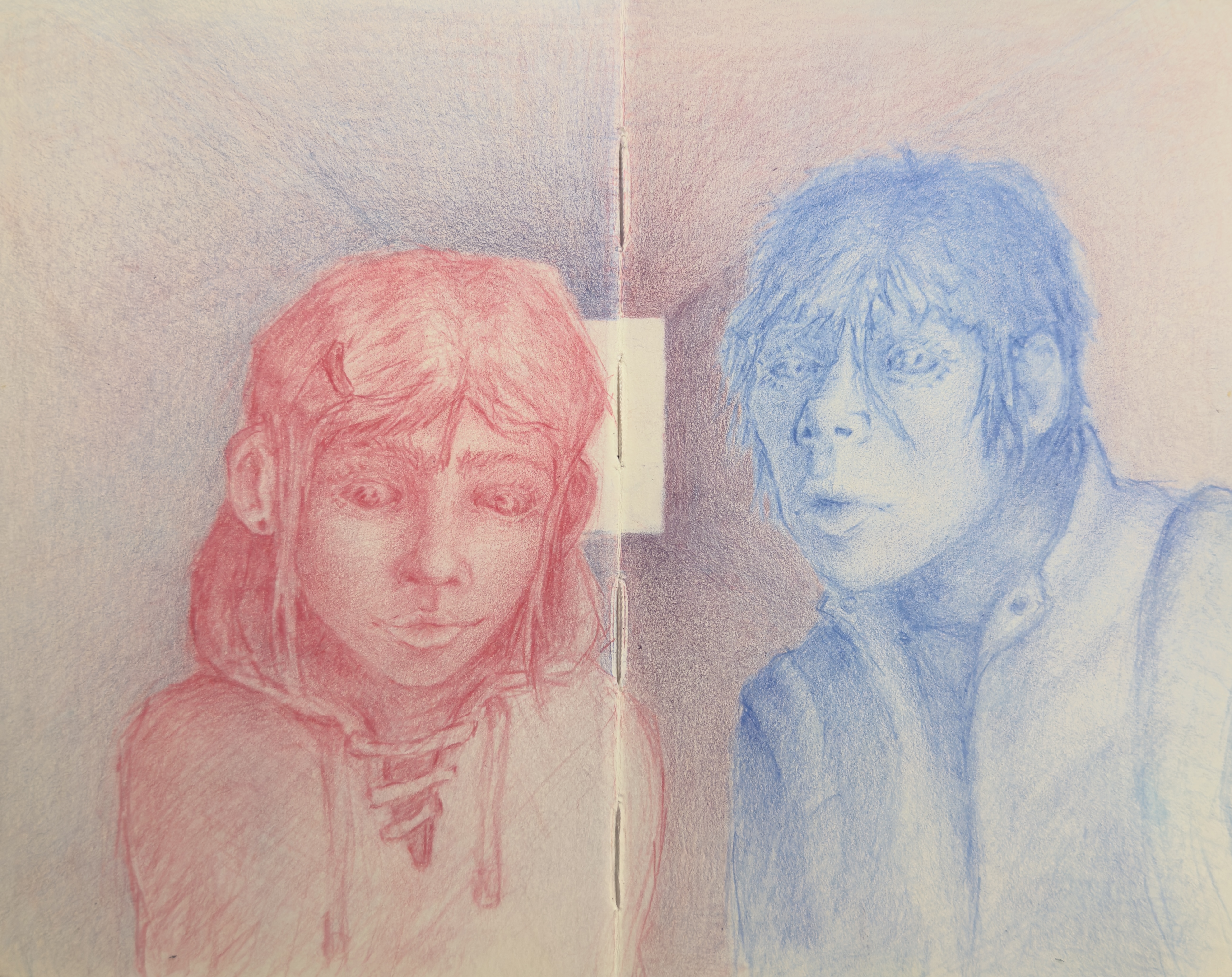 Colored pencil on paper, 7 x 5.5 in