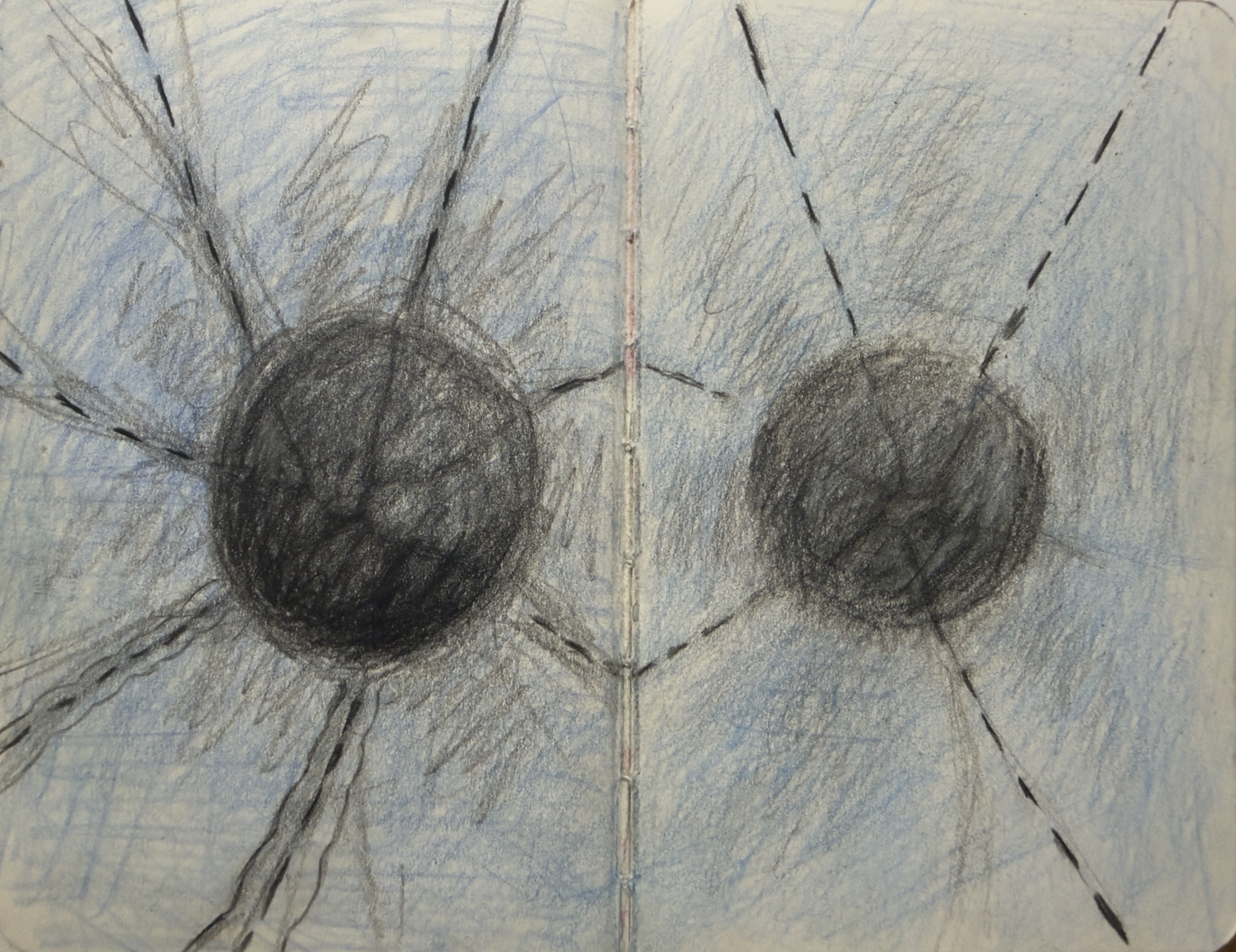 Colored pencil on paper, 7 x 5.5 in