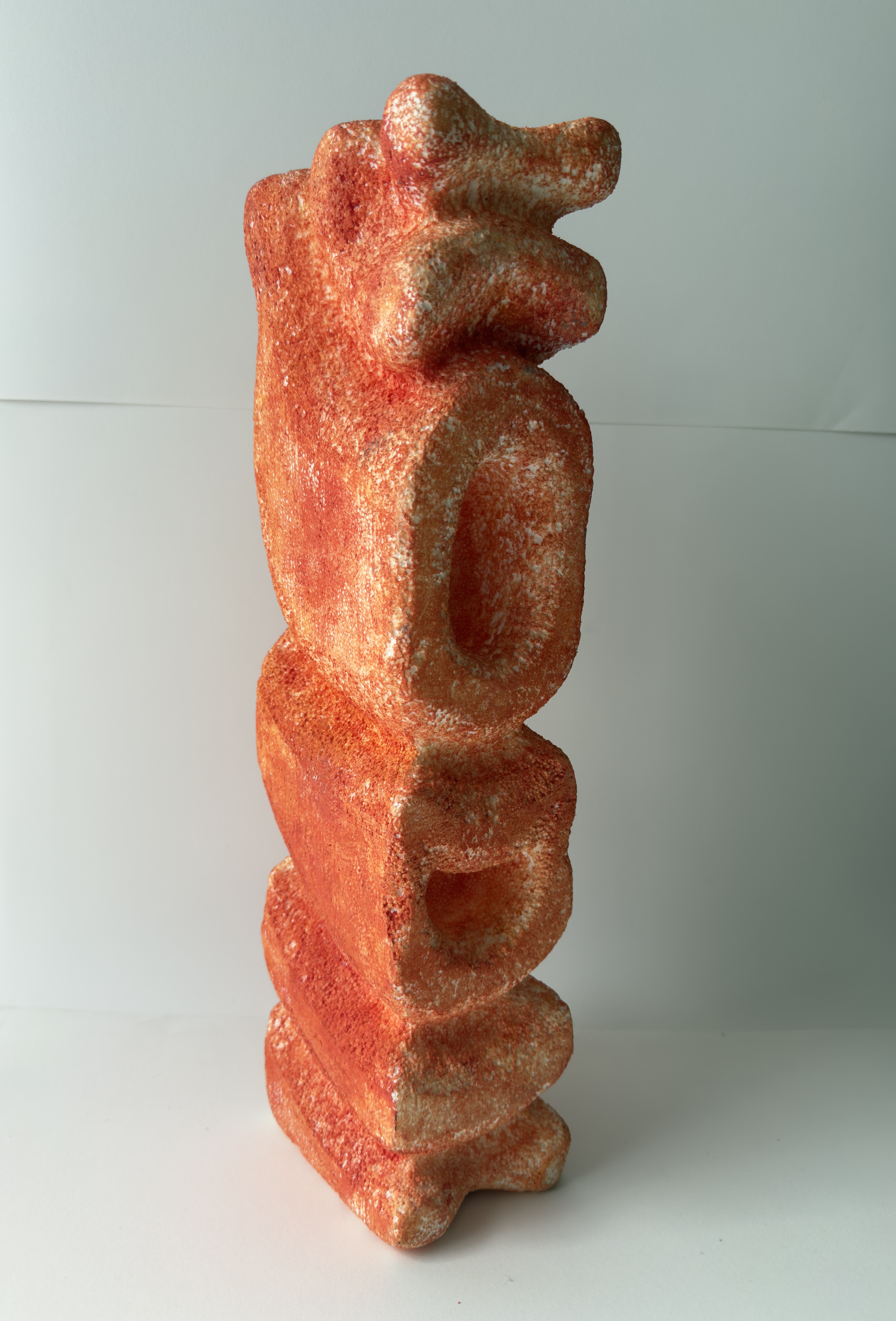 Polystyrene foam and acrylic, 4 x 6 x 18.5 in