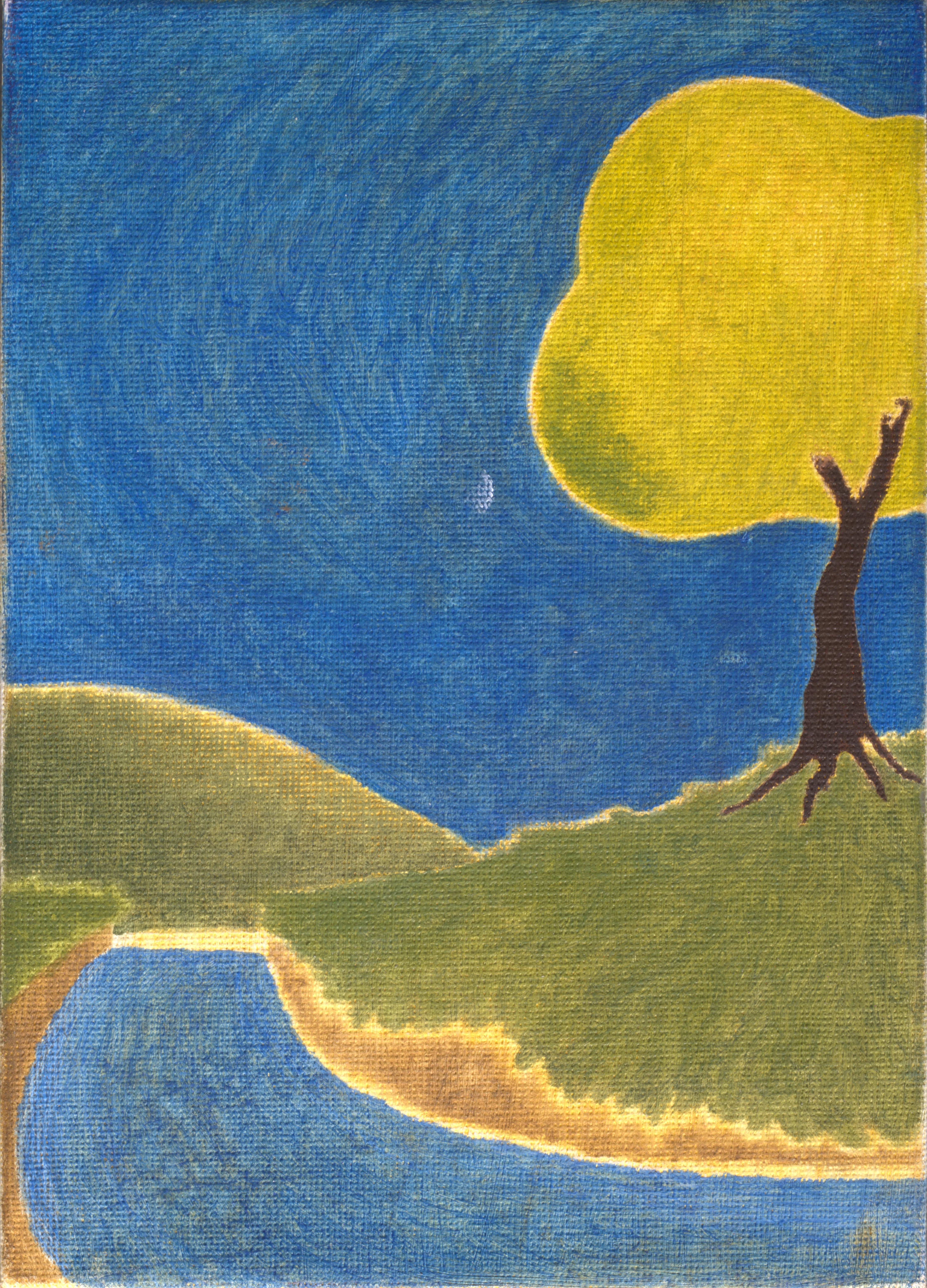 Oil on canvas panel, 5 x 7 in