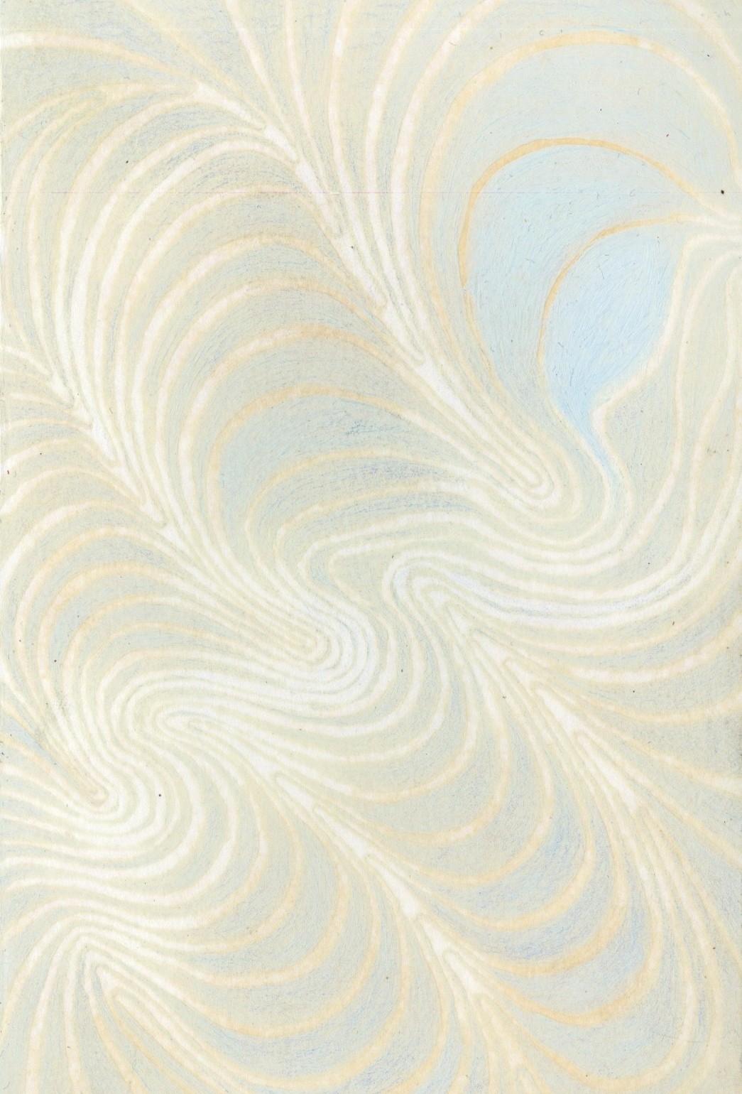 Colored pencil on paper, 3.5 x 5.5 in